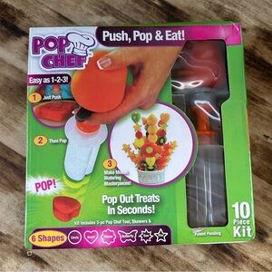 Pop Chef 10 Piece Kit - Orange and White